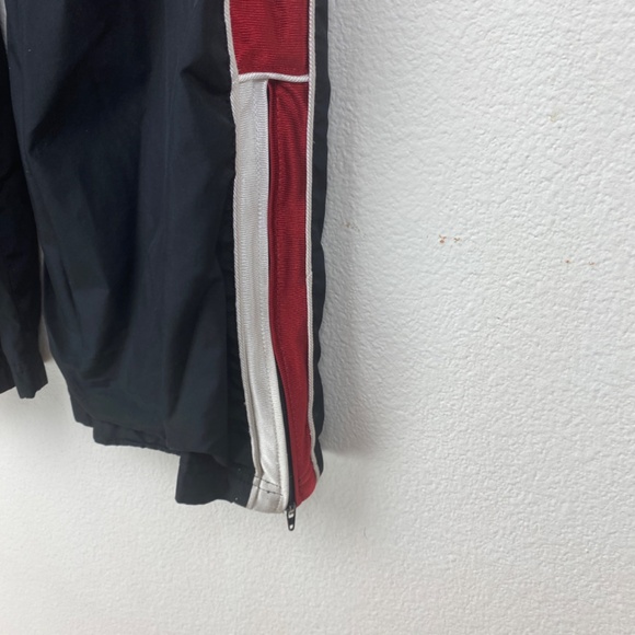 Vtg 90's Cheetah Mens Black Sports Gym Pants XL 18-20 Red Stripe Mesh Pockets - Picture 4 of 8